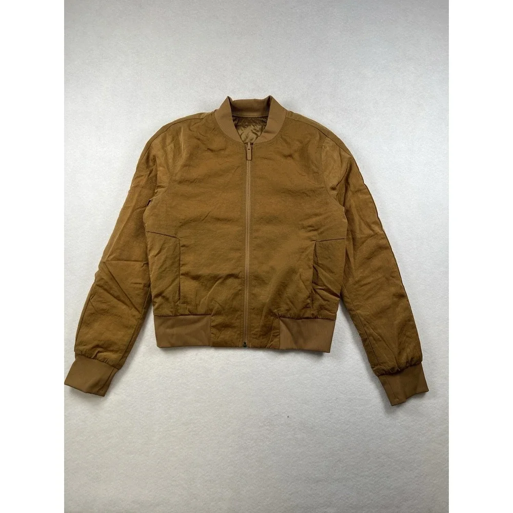 Lululemon Non Stop Bomber Jacket Womens 4 Frontier Full Zip Reversible Primaloft